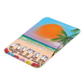 カタール旅行ポスター マグネット (左側)