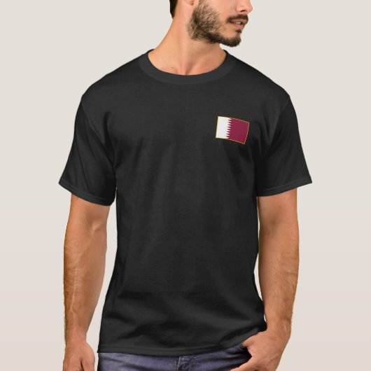 カタール旗Tシャツ Tシャツ (正面)