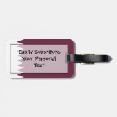 カタール簡単ID個人用国旗 ラゲッジタグ (裏面横)