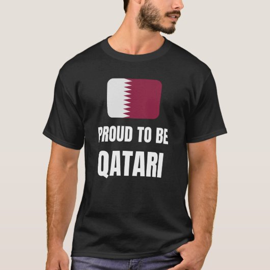 カタール誇りを持ったール人になる Tシャツ (正面)