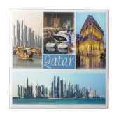 カタール、アジアのzQA003モザイク， タイル (正面)