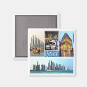 カタール、アジア、冷蔵庫のzQA003モザイク マグネット (正面/裏面)