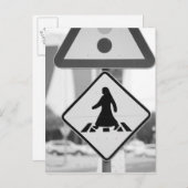 カタール、ドーハ。アラビア歩行者 ポストカード (正面/裏面)