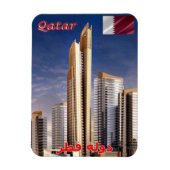 カタール – パノラマ – Skycrapers – マグネット (縦)
