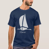 カタール - ボート Tシャツ (正面)