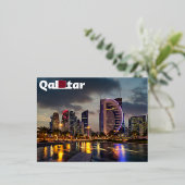 カタール 箔シーズンポストカード (立ち正面)