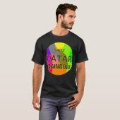 カタール 虹 レトロ を表示 Tシャツ (正面フル)