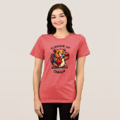 カダビッグのカエデの葉と肘を持つビーバー トライブレンドＴシャツ (正面全面)