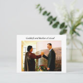 カダフィとバシャール・アル・アサド ポストカード (スタンド正面)