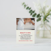 カダベリン美しいスパサロン名刺 予約カード (スタンド正面)