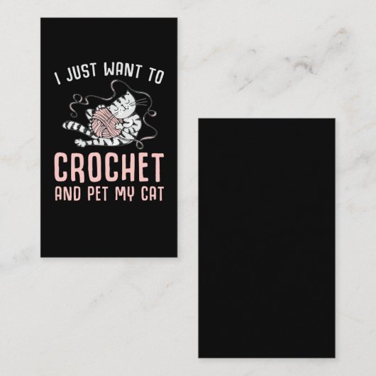 カチェットと猫を作る子猫と糸好き 名刺 (正面/裏面)