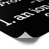 カチオンおもしろい化学ユーモア科学先生キャットパン ポスター (角)