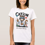 カチオンおもしろい- Chemistry Humor Science Cat Tシャツ<br><div class="desc">化学者か化学先生か?化学ファン向けの誕生日ギフトかギフトをお探しですか?これは自然科学愛好家、学生ギーク、科学のウィザードや化学を愛する教授に最適である。化学デザイン。この化学の恋人デザインを近くの誰かのためのギフトとして掴む。地球の日と科学のための行進。</div>