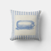 カチカチ音をたてることを用いるフランスのな農場のブタ クッション (正面)