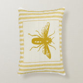 カチカチ音をたてることを用いる金ゴールドの蜂 アクセントクッション (正面(垂直))