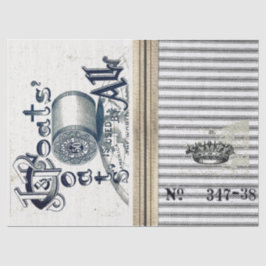 カチカチ音をたてるバーラップのティッシュペーパー 薄葉紙