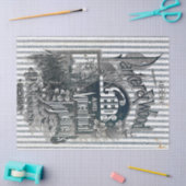 カチカチ音をたてる種のバッグのティッシュペーパー 薄葉紙 (クラフト)