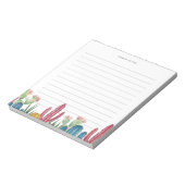 カチカラフルー |砂漠のテーマが並ぶ ノートパッド (回転)