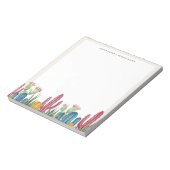 カチカラフルー |砂漠テーマ ノートパッド (回転)