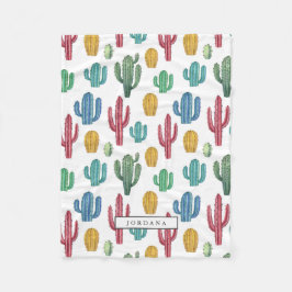 カチカラフルー |砂漠テーマ パーソナライズされた フリースブランケット