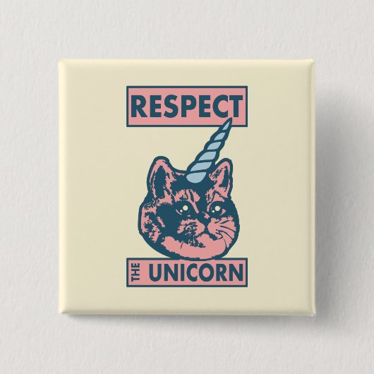 カチコーンかわいい重い呼吸 缶バッジ (正面)