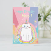 カチコーンミョーグハッピーバースデーグリーティングカード カード (スタンド正面)
