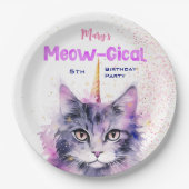 カチコーンミョー – ジカル誕生日 ペーパープレート (正面)