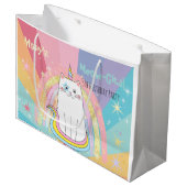 カチコーンミョー – ジカル誕生日 ラージペーパーバッグ (正面アングル)