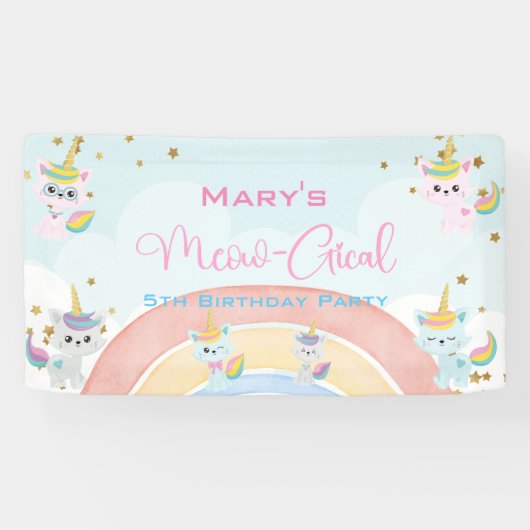 カチコーンミョー – ジカル誕生日 横断幕 (横)