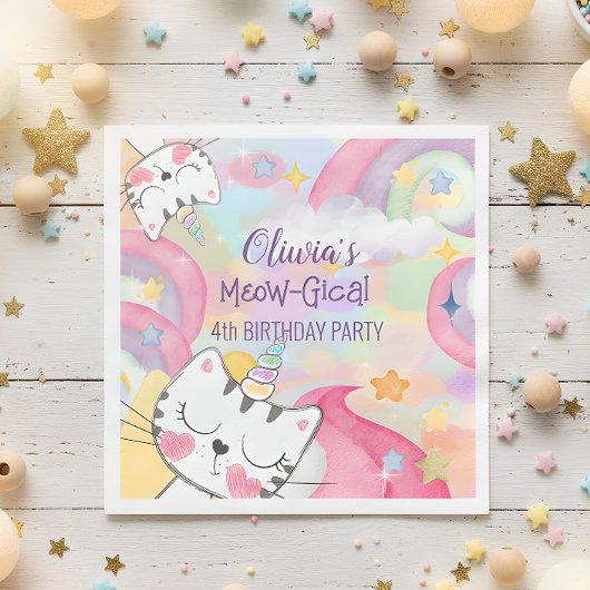 カチコーン誕生日紙ナプキン スタンダードカクテルナプキン