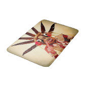 カチナドール先住民アメリカンフォトはっきりしたシンプル バスマット (アングル)