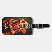 カチナドール顔フォトはっきりしたユニーク名前をカスタムする ラゲッジタグ (正面横)