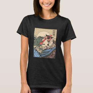 カチラvs怪獣ヴィンテージカおもしろいウト tシャツ