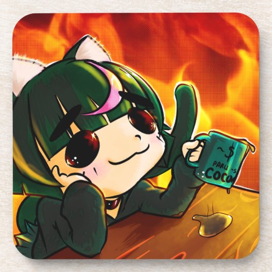 カチータンすべてが設定され素晴らしている コースター (正面)