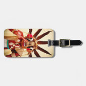 カチーナドールウッド姿写真クローズアップはっきりした ラゲッジタグ (正面横)