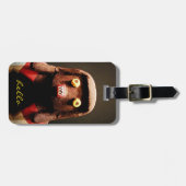 カチーナドール顔写真ハロースクリプトはっきりしたかわいい ラゲッジタグ (正面横)