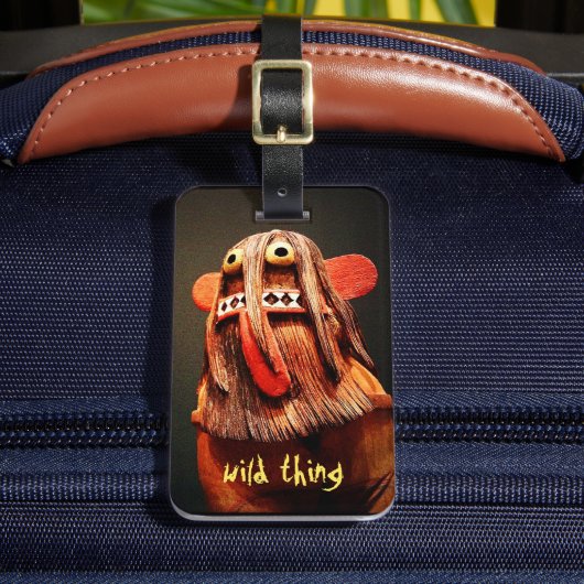 カチーナドール顔写真ワイルドグッズクール可愛い ラゲッジタグ (正面インサイチュ2)