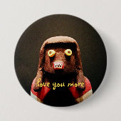 カチーナドール顔愛もっとスクリプトかわいいおもしろい 缶バッジ (正面)