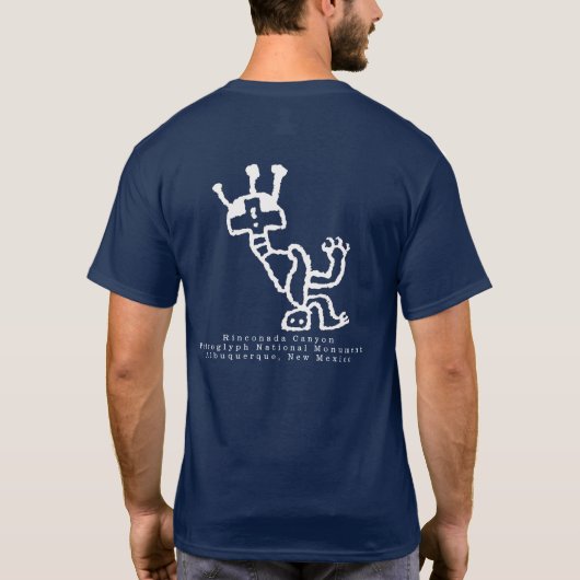 カチーナペトログリフTシャツ Tシャツ (裏面)