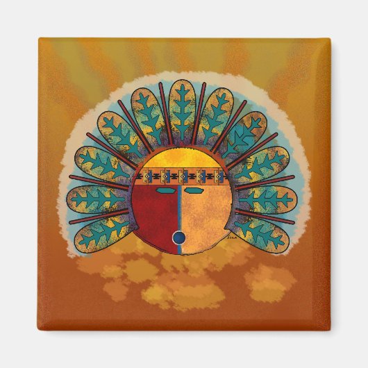 カチーナマスク マグネット (正面)