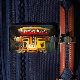 カチーナ人形フォトアドベンチャー待ちおもしろいかわいい ラゲッジタグ