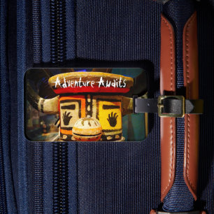 カチーナ人形フォトアドベンチャー待ちおもしろいかわいい ラゲッジタグ