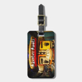 カチーナ人形フォトアドベンチャー待ちおもしろいかわいい ラゲッジタグ (正面縦)