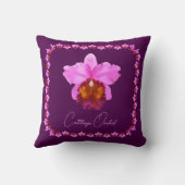 カッカスタムトリーオーキッドモチーフプリント クッション (裏面)