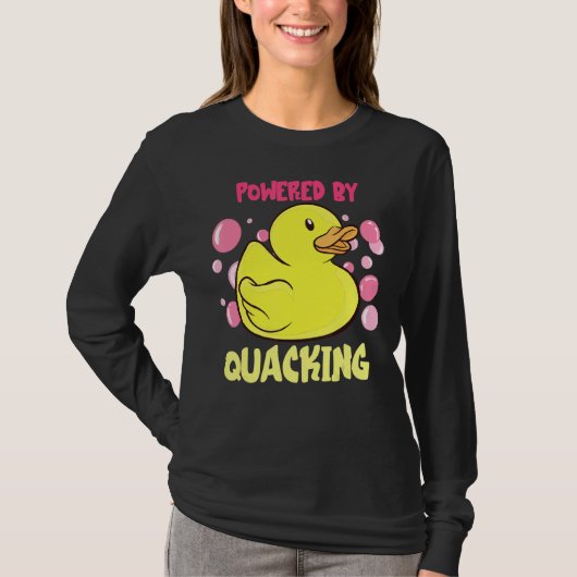 カッキングで動くゴム鴨のガモ Tシャツ (正面)