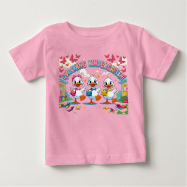 "カッキング・キンダーガーテン - かわいいアヒルの新学期 ベビーTシャツ