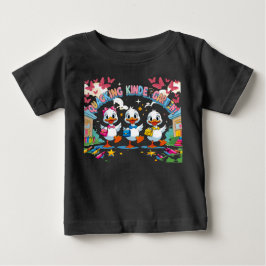 "カッキング・キンダーガーテン - かわいいアヒルの新学期 ベビーTシャツ