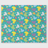 カックタスティックなゴムアヒル包装紙 ラッピングペーパー (フラット)