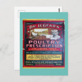 カックメディンスキュールオールドヴィンテージチキントニック ポストカード (正面/裏面)