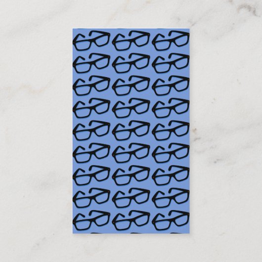 カッコいいおたく眼鏡 名刺 (裏面)